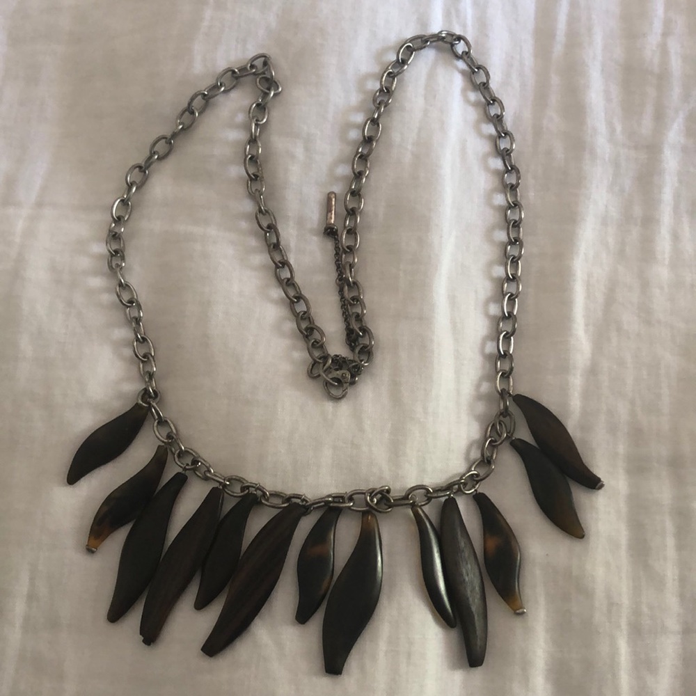 Kenneth Cole Long Silver Necklace